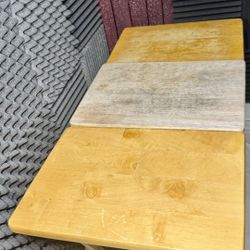 Three Used Tv Tray Tables, Wooden, Folding, Good Condition 