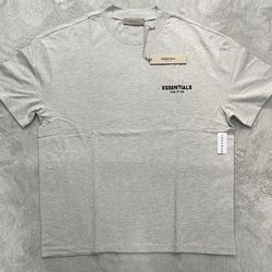 Fear Of God Essentials Light Oatmeal T-shirts FW22 In All Sizes 
