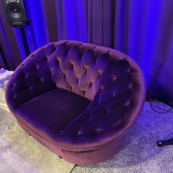 Purple Velvet Couch [FREE DELIVERY]