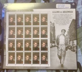 Vintage James Dean Stamps