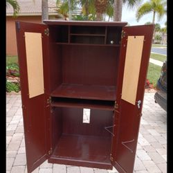 Cabinet or TV Hutch with Shelves. 64H 32W  24D