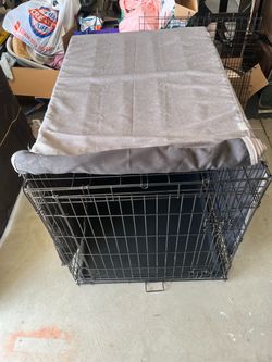 Large dog crate w/ cover