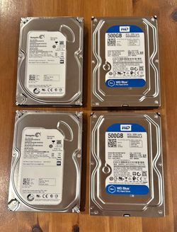4 Desktop Hard Drives – Tested, Fully Wiped & Ready to Use