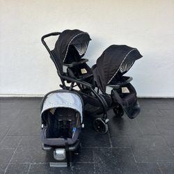GRACO Double Stroller And Car Seat 