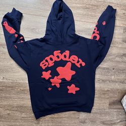Navy blue spyder beliga hoodie