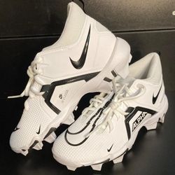 BRAND NEW Nike Alpha Menace 3 Shark Football Cleats White Black Sizes 1, 3