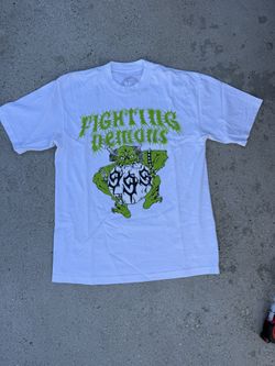 Juice Wrld Green and white Vlone Fighting Demons tee size Medium 