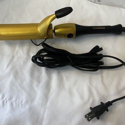 Gold 'N Hot Professional Ceramic Spring Curling Iron, 1-1/2 Inch
