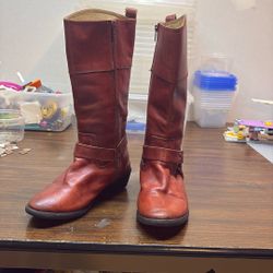 Red Pair and Yellow Pair Frye Cowboy Boots Kids 3 or 1Y