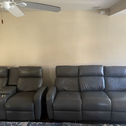 Leather Recliners (Motorized) Couches Sold Together or Separately