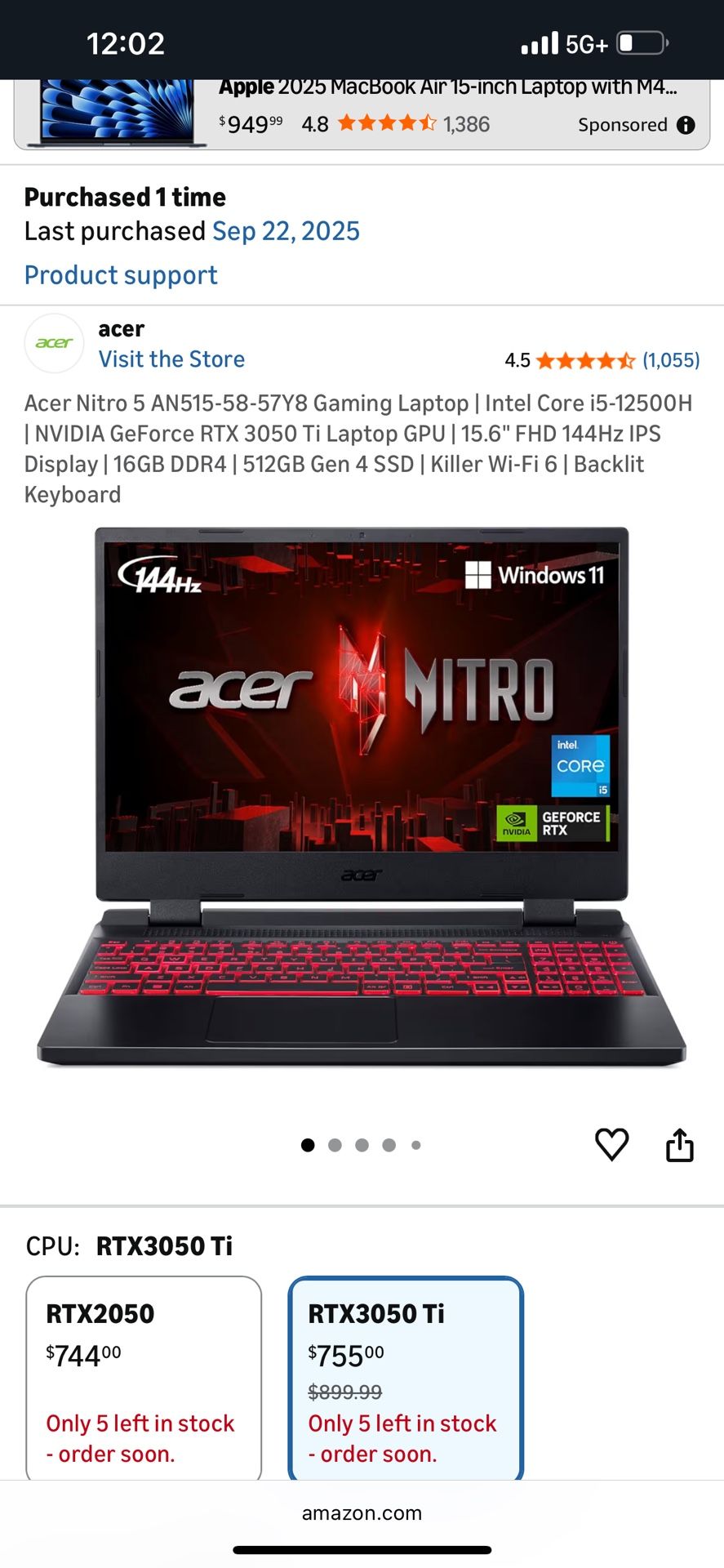 Acer Gaming Laptop