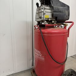 Air Compressor And Reel With Hose 