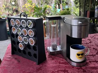 Keurig  Coffee Maker  and  Pods Holder 