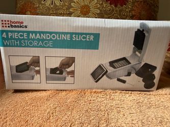 4 piece Mandoline Slicer with storage