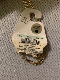 Gold plated steeling silver chain