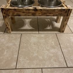 Dog Bowl Stand And SS Bowls