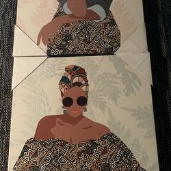 Modern Tribal Woman Wall Art