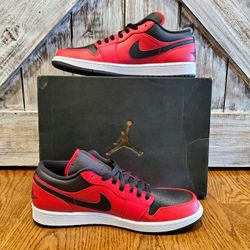 Men's Jordan 1 Low "Reverse Bred" Gym Red/Black-White

Size 11