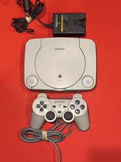 Sony Playstation PSone Slim Console Bundle PS w/Controller & Power Cord READ
