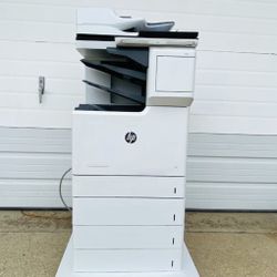 HP Color LaserJet MFP E67660z Printer Copier Scanner Stapler & Sorter