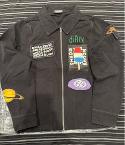 Sonic Youth x Pleasures Zip Jacket with Patches