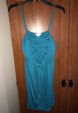 Turquoise summer dress Sz Large