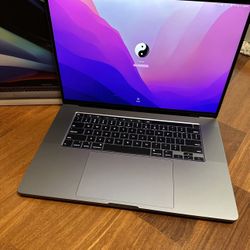 MacBook Pro 16” 64gb Ram 8gb gPU 
