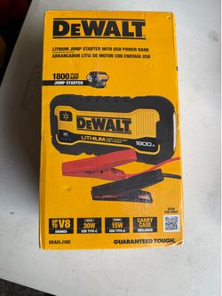 📌DEWALT 1800 Peak Amp Lithium Jump Starter with USB Power Bank and Carrying Case) 👉PRECIO NO MENOS FIRME 👉$120