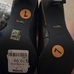 Black Coach heels 