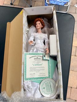 Ashton-Drake Galleries “Cathleen” Porcelain Bride Doll – Collector’s Edition