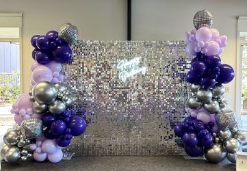 Silver shimmer wall