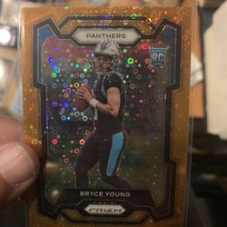 Bryce Young Rookie Card Orange Disco Prizm