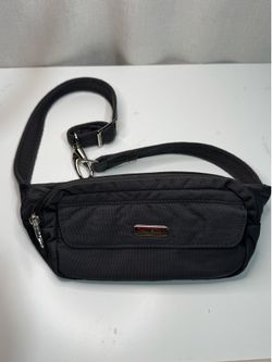 Travelon Gray Travel Money Belt Wallet Pouch, Adjustable Strap, Zippered