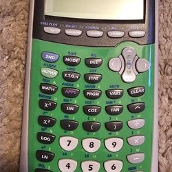 Texas Instruments TI-84 Plus Silver Edition *RARE* Green Graphing Calculator