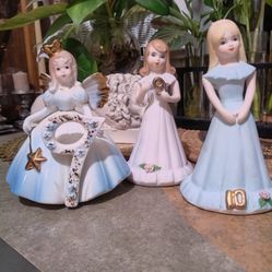 Vintage Porcelain Little Girl Figurines