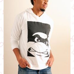 TMNT White Long Sleeve hoodie T-Shirt  size L
