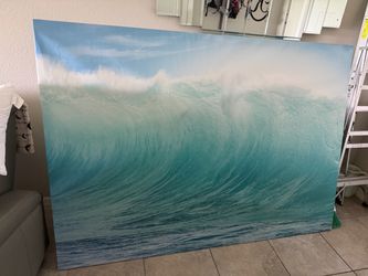 Large Ocean Wave Canvas Wall Art