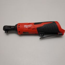 MILWAUKEE M12 3/8" DRIVE CORDLESS RATCHET 2457-20 EXCELLENT CONDITION 