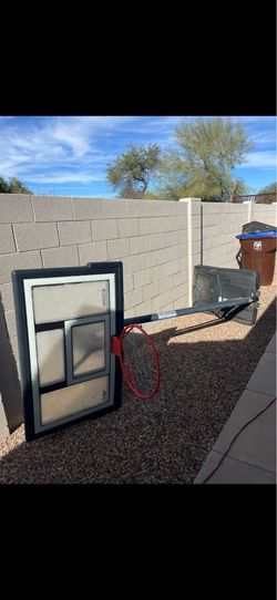 Basketball hoop has a adjustment need gone