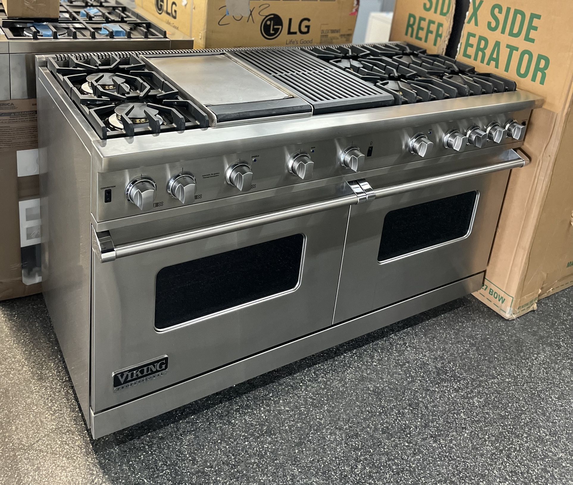 Viking Professional Stainless Steel 60” Wide All Gas Range