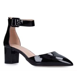 Kurt Geiger Burlington Ankle Strap Patent Leather Pumps size 7 1/2