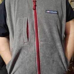 Reversible Gray / Burgundy Sleeveless Vest