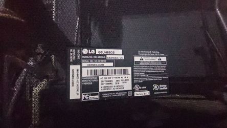Lg tv 60 inch - for parts