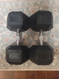 Urethane Hexagon Dumbbells-85lbs Cash Only 