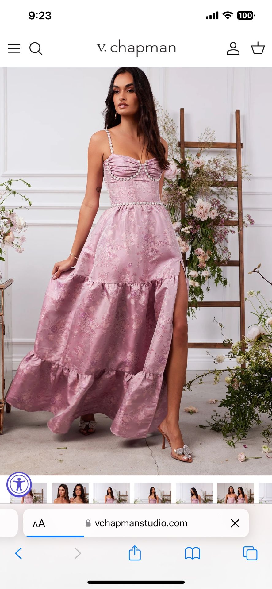 V Chapman Pink Dress 