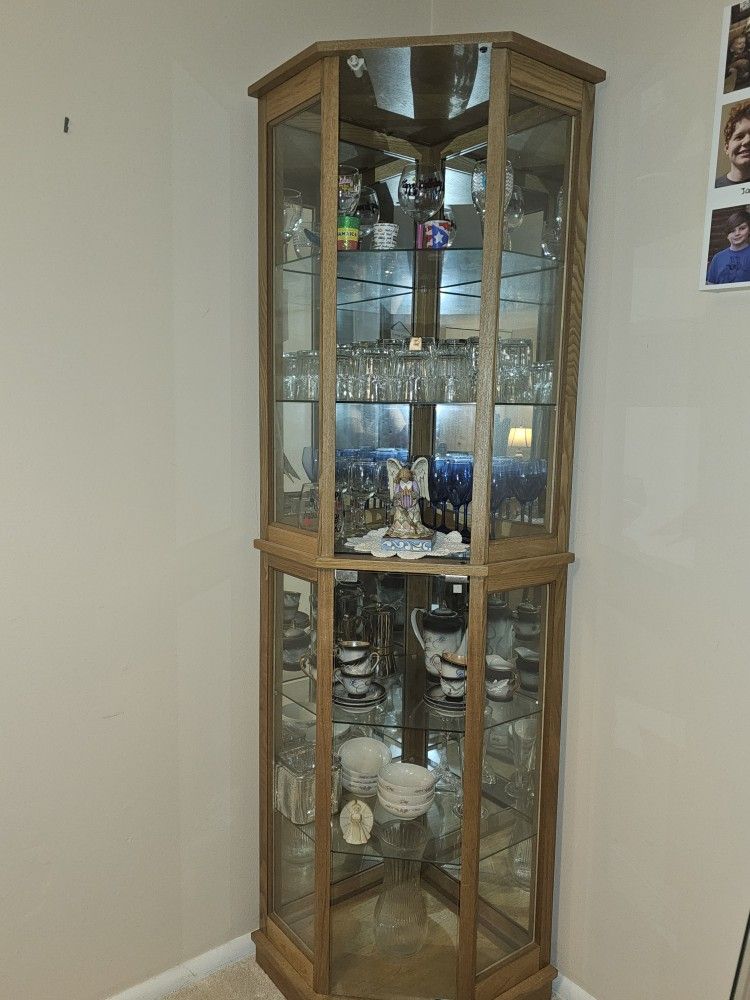 Corner Curio Cabinet 