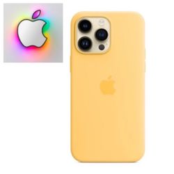 Apple iPhone 15 Pro Silicone Case with MagSafe in ‘Sunglow’