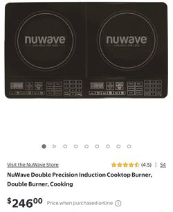 NuWave Double Precision Induction Cooktop Burner, Double Burner, Cooking