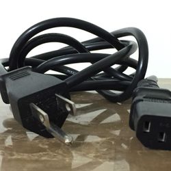 Universal Power cable 3 pin / 3 prong for desktop , AIO , monitor or other compatible devices 
