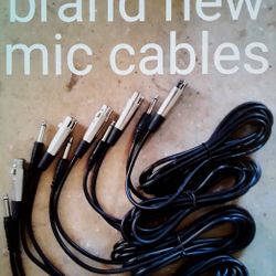 $15 Each 5 For $50, Brand New Mic Cables 